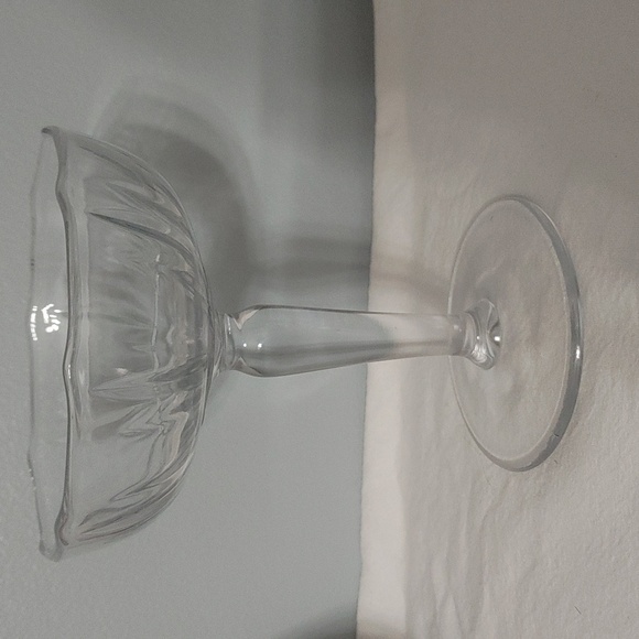 Heavy Clear Colorless Antique Glass Compote/Sherbet Pedestal Candy Dish - Picture 3 of 10